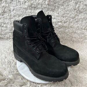 Timberland Mens Size 13 Black Nubuck Boots